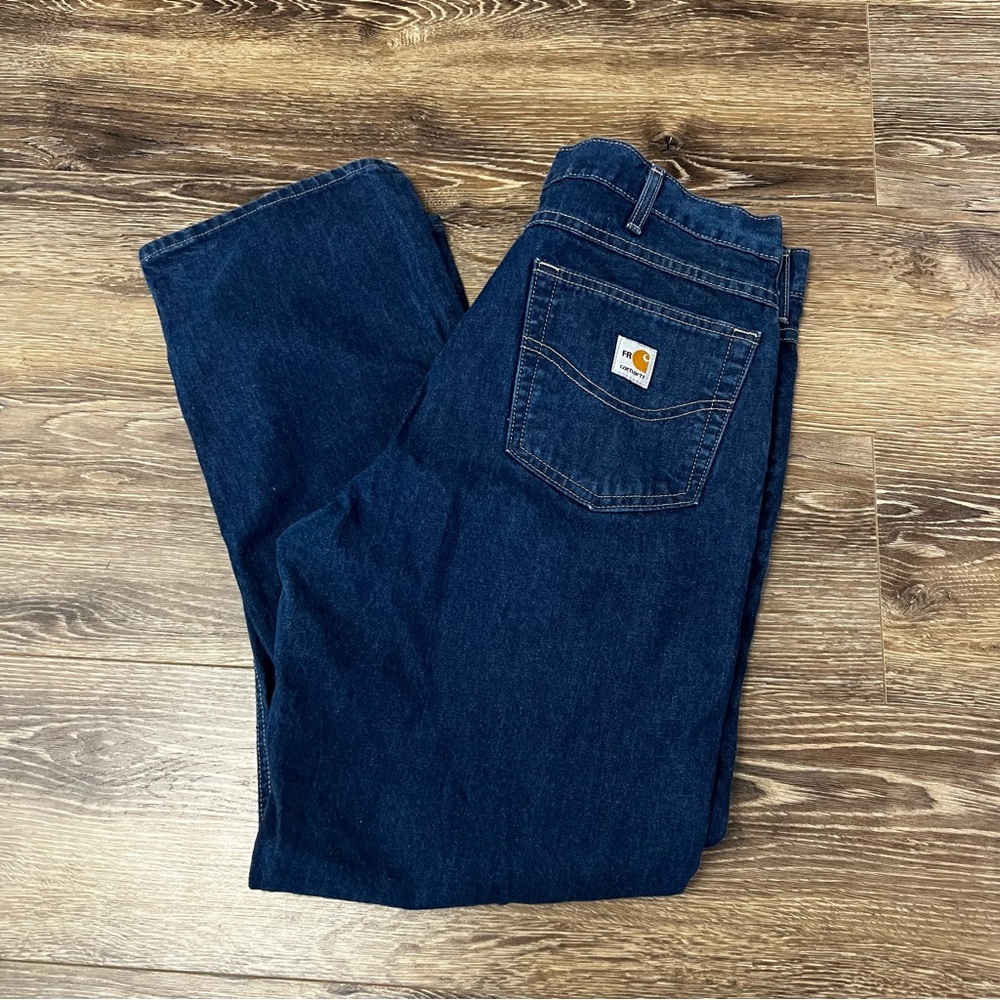 Carhartt Men's flame resistant Blue Jeans